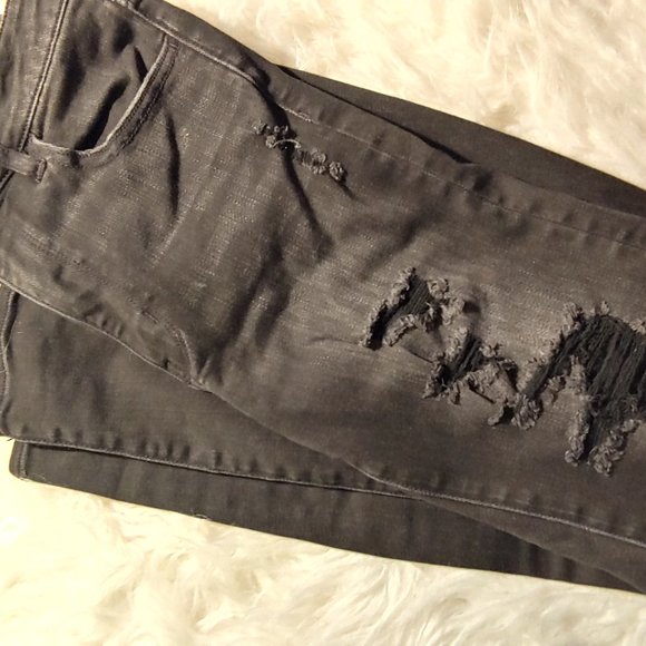 Black American Eagle Jeggings size 6 - Picture 4 of 10